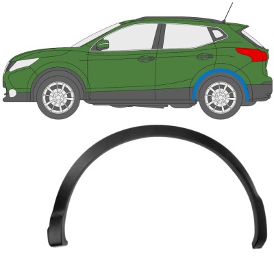 Listwa boczna błotnika tylnego do Nissan Qashqai 2013-2021 / Lewa 11780