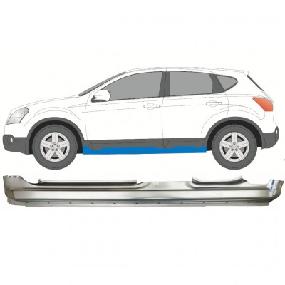 NISSAN QASHQAI 2007-2013 PRÓG / LEWA STRONA