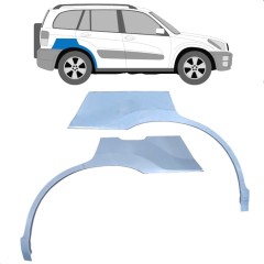 Reperaturka błotnika tylnego do Toyota Rav4 2000-2005 / Lewa+Prawa / Zestaw 9432