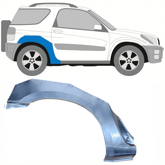 Reperaturka błotnika tylnego do Toyota RAV4 2000-2005 / Prawa 8755