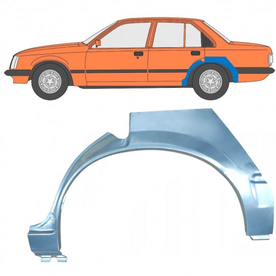 Reperaturka błotnika tylnego do Opel Rekord E 1982-1986 / Lewa 8079