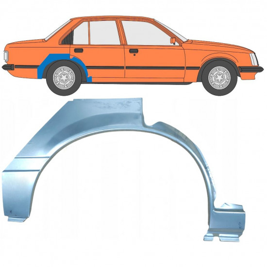 Reperaturka błotnika tylnego do Opel Rekord E 1977-1982 / Prawa 8076