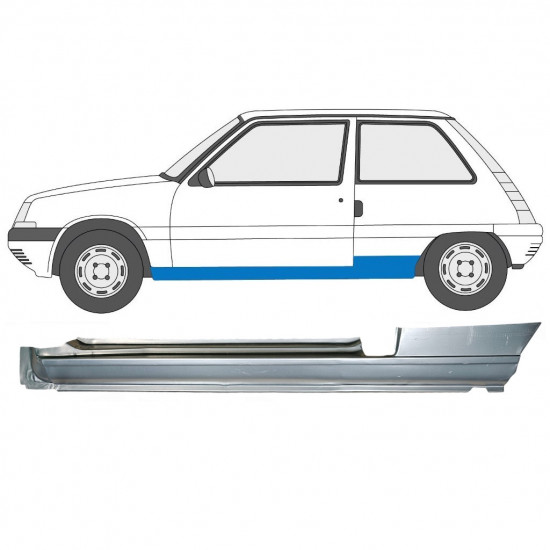 Reperaturka progu do Renault 5 1984-1996 / Lewa 7384