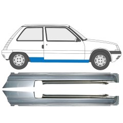 Pełny próg do Renault 5 1984-1996 / Lewa+Prawa / Zestaw 9706