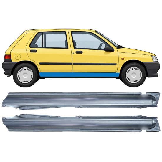 Pełny próg do Renault Clio I 1990-1998 / Lewa+Prawa / Zestaw 11014