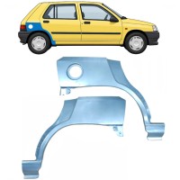 Reperaturka błotnika tylnego do Renault Clio I 1990-1998 / Lewa+Prawa / Zestaw 9849