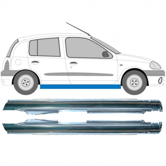 Reperaturka progu do Renault Clio 1998-2012 / Lewa+Prawa / Zestaw 10052