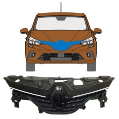 Grill do Renault Clio V 2019- / Zestaw 7540