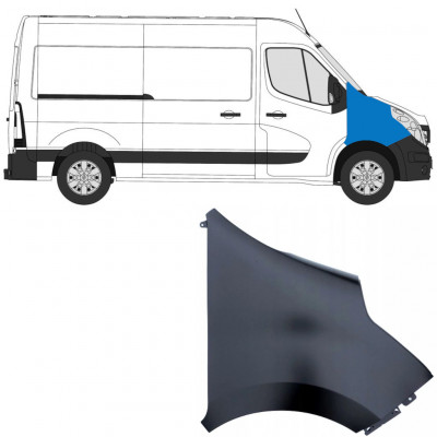 Błotnik przedni do Renault Master 2010-2019 / Prawa 9016