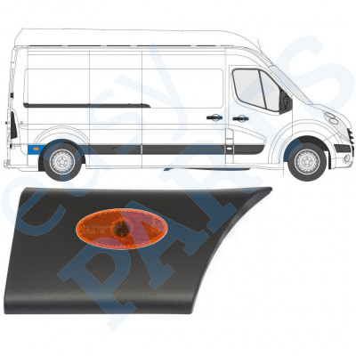 Listwa boczna błotnika tylnego z lampą do Renault Master 2010- / Prawa /  10551