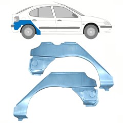 Reperaturka błotnika tylnego do Renault Megane I Scenic 1995-2003 / Lewa+Prawa / Zestaw 10101