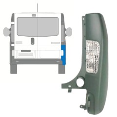 Narożnik zderzaka tylnego z lampą do Renault Trafic 2001-2014 / Prawa / Zestaw 10067