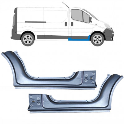 Reperaturka progu do Renault Trafic 2001-2014 / Lewa+Prawa / Zestaw 10085