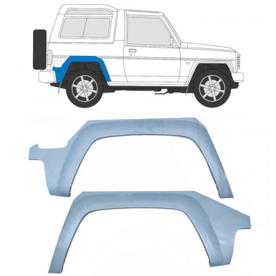 Reperaturka błotnika tylnego do Daihatsu Fourtrak Rocky 1985-1993 / Lewa+Prawa / Zestaw 10418