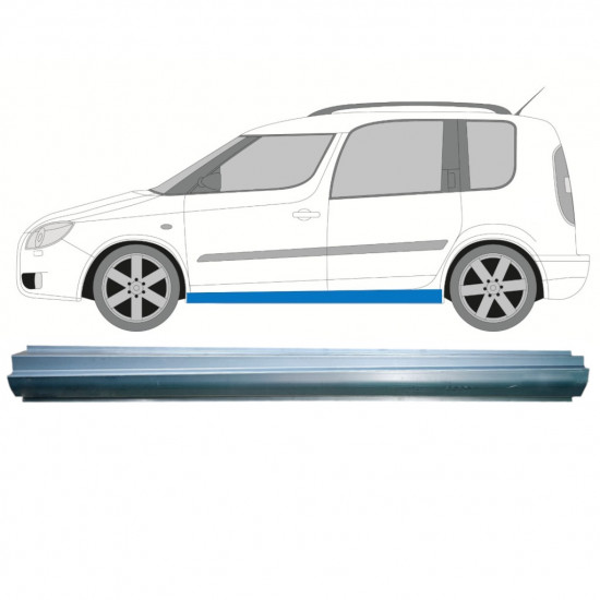 Reperaturka progu do Skoda Roomster 2006-2015 / Lewa 8110