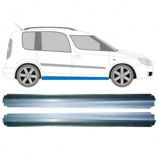 Reperaturka progu do Skoda Roomster 2006-2015 / Lewa+Prawa / Zestaw 10579