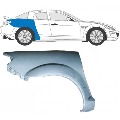 Reperaturka błotnika tylnego do Mazda RX8 2003-2012 / Prawa 6013