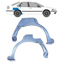 Reperaturka błotnika tylnego do Volvo S40 V40 1995-2004 / Lewa+Prawa / Zestaw 9193