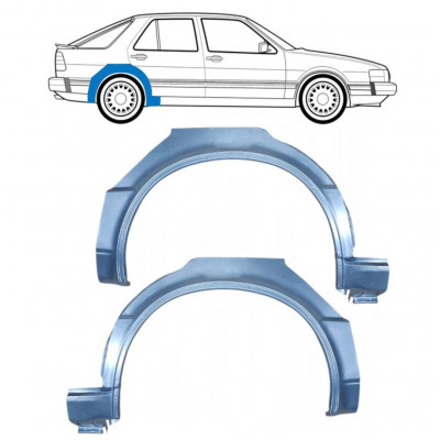 Reperaturka błotnika tylnego do Saab 9000 1985-1998 / Lewa+Prawa / Zestaw 10594