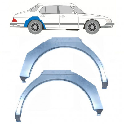 Reperaturka błotnika tylnego do Saab 900 1978-1995 / Lewa+Prawa / Zestaw 11045