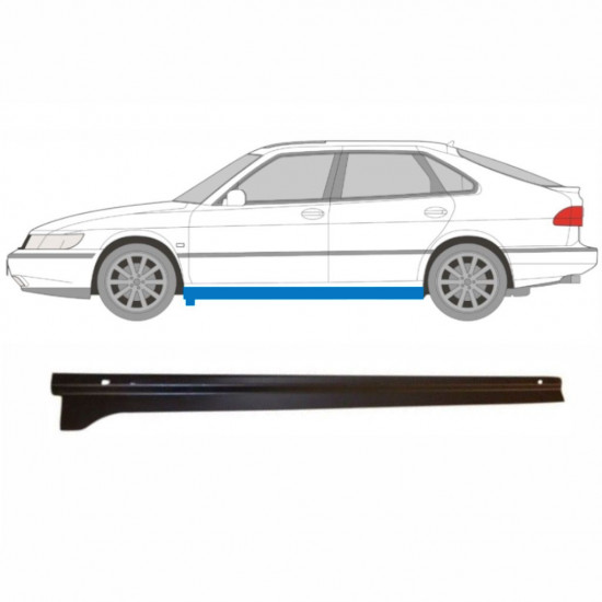 Reperaturka progu do Saab 900 1978-1998 / Lewa 9348