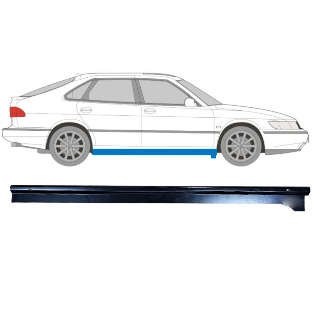 Reperaturka progu do Saab 900 1978-1998 / Prawa 9347