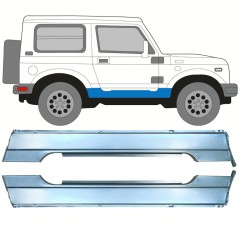 Pełny próg do Suzuki Samurai 1981- / Lewa+Prawa / Zestaw 10030