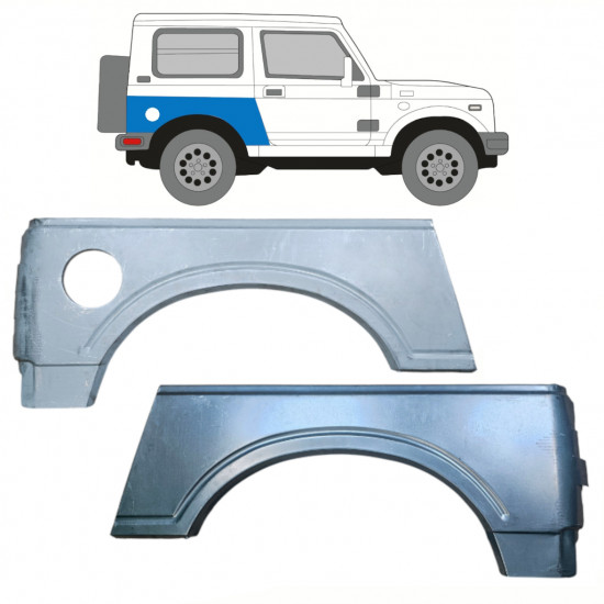 Reperaturka błotnika tylnego do Suzuki Samurai 1981-2004 / Lewa+Prawa / Zestaw 10816