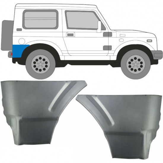 SUZUKI SAMURAI 1981-2004 TYLNY KOŁO PANEL / ZESTAW