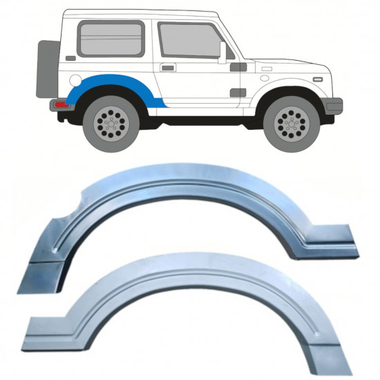 Reperaturka błotnika tylnego do Suzuki Samurai 1981-2004 / Lewa+Prawa / Zestaw 10819