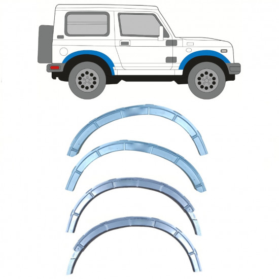 Reperaturka nadkola przedniego + tylnego do Suzuki Samurai 1981- / Zestaw 11835