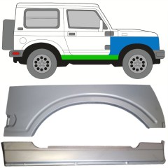 Pełny próg + reperaturka błotnika przedniego do Suzuki Samurai 1981- / Prawa / Zestaw 10034
