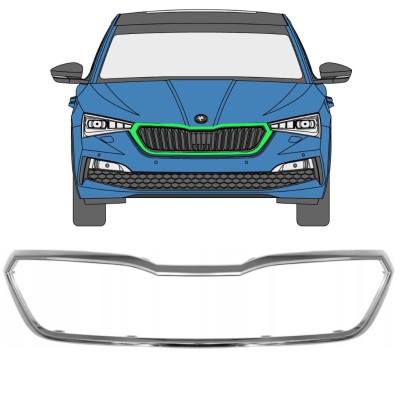Ramka grilla do Skoda Scala 2019- 16227