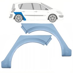 Reperaturka błotnika tylnego do Renault Scenic II 2003-2009 / Lewa+Prawa / Zestaw 10229