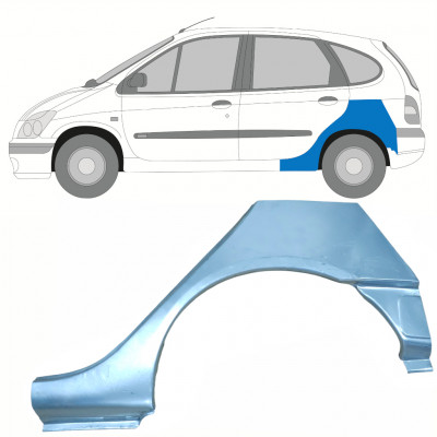 Reperaturka błotnika tylnego z progiem do Renault Scenic 1995-2003 / Lewa 8406