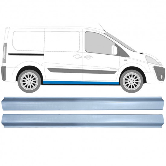 FIAT SCUDO DISPATCH EXPERT 2007- REPERATURKA PROGU / PRAWA STRONA + LEWA STRONA / ZESTAW