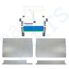 Reperaturka drzwi tylnych wewnętrzna + zewnętrzna do Fiat Ducato 1994-2006 / Lewa+Prawa / Zestaw 9755