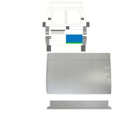 Reperaturka drzwi tylnych wewnętrzna + zewnętrzna do Fiat Ducato 1994-2006 / Prawa / Zestaw 9753