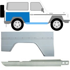 Reperaturka progu + błotnika tylnego do Mercedes G-Class W460 W461 W463 1979- / Prawa / Zestaw 10003