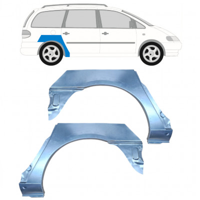 Reperaturka błotnika tylnego do Volkswagen Sharan 2000-2010 / Lewa+Prawa / Zestaw 9219