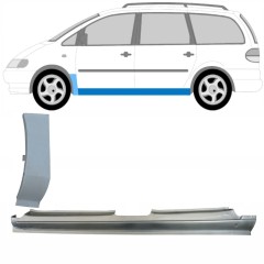 Pełny próg + reperaturka błotnika przedniego do Seat Alhambra 1995-2010 / Lewa / Zestaw 13250