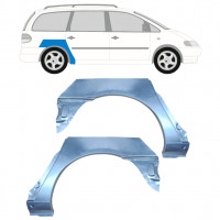 Reperaturka błotnika tylnego do Volkswagen Sharan 1995-2000 / Lewa+Prawa / Zestaw 9290