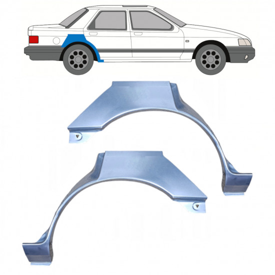 Reperaturka błotnika tylnego do Ford Sierra 1982-1993 / Lewa+Prawa / Zestaw 9720