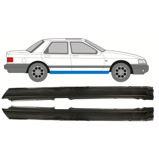 Pełny próg do Ford Sierra 1982-1993 / Lewa+Prawa / Zestaw 9774