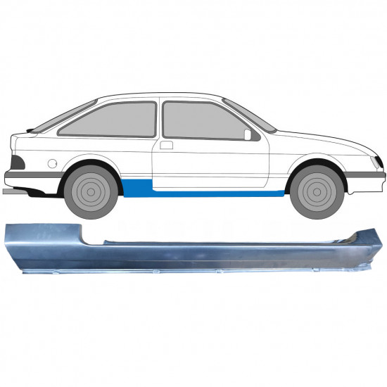 Pełny próg do Ford Sierra 1982-1993 / Prawa 6616