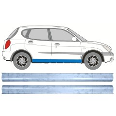 Reperaturka progu do Daihatsu Sirion 1998-2005 / Lewa+Prawa / Zestaw 12456