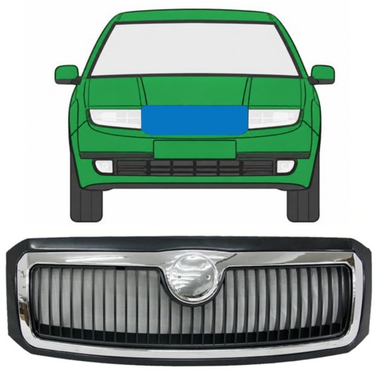 Grill do Skoda Fabia I 1999-2004 7525