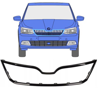 Ramka grilla do Skoda Fabia 2014-2018 16191