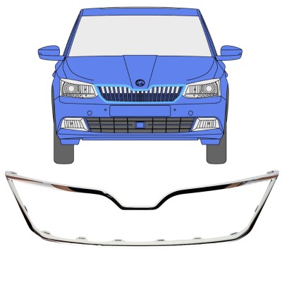 Ramka grilla do Skoda Fabia 2014-2018 16190