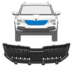 Grill do Skoda Karoq 2017-2022 / Zestaw 17235